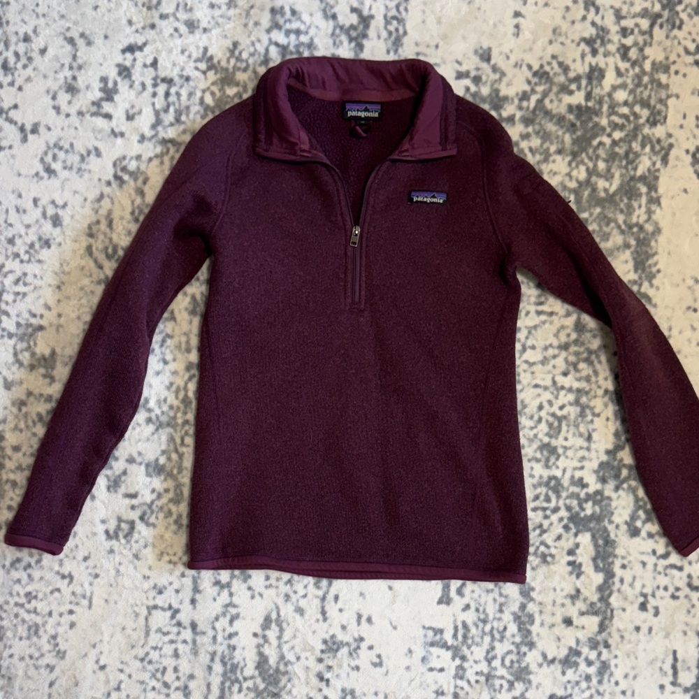 Patagonia Purple Quarter-Zip Fleece